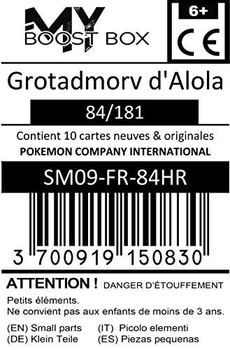 Grotadmorv d'Alola 84/181 Holo Reverse - #myboost X Soleil & Lune 9 Duo de Choc - Coffret de 10 Cartes Pokémon Françaises