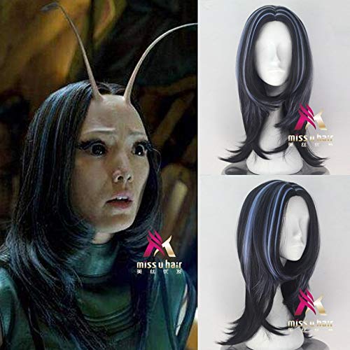 Guardianes de la galaxia Mantis Peluca Asion Mujer Mantis cosplay peluca de pelo disfraces One Size Mantis