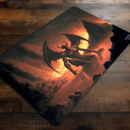 GuardMat - Devil Mirage - Tapete Cartas Magic - Alfombrilla Juego Magic The Gathering - Playmat Compatible con MTG, Señor de los Anillos, YuGiOh, Pokemon, TCG - Alfombra para Juegos de Mesa