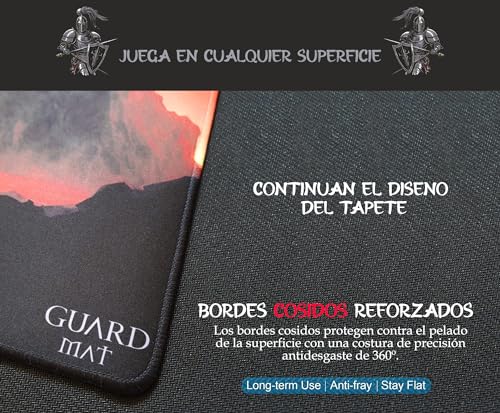 GuardMat - Devil Mirage - Tapete Cartas Magic - Alfombrilla Juego Magic The Gathering - Playmat Compatible con MTG, Señor de los Anillos, YuGiOh, Pokemon, TCG - Alfombra para Juegos de Mesa