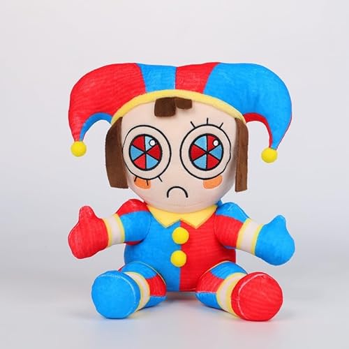 GUUIESMU Digital Circus Plush,Pomni Plushies Toy, Ponni and Jax Plush,Soft Stuffed Anime Pony Plush Dolls, Pomni and Jax Plushies Toy for Fans Gift (A+B)