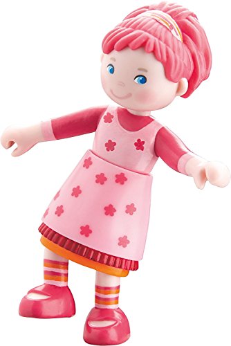 HABA 300512 Little Friends Lilli- 4' Bendy Girl Doll Figure with Pink Hair