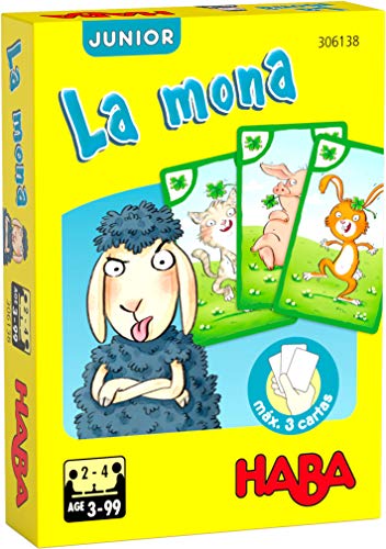 HABA 306138 - La Mona Junior, Juego de Cartas. Más 3 años