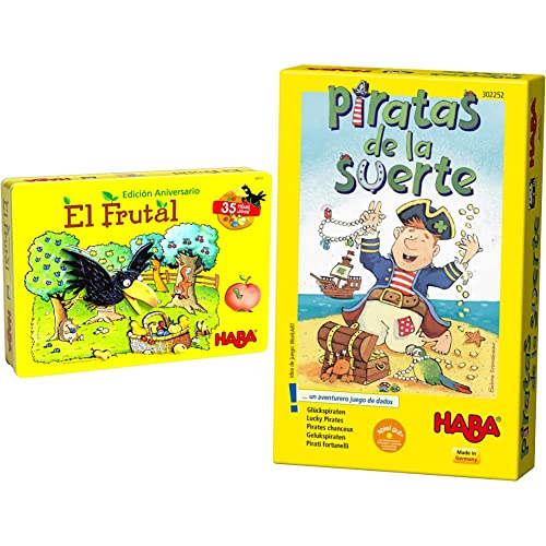 HABA 306153 - Edición Aniversario El Frutal. El clásico Juego Lata y en Formato de Lujo. Más 3 años & Unicornio Destello El Tesoro de Las Nubes (301771)