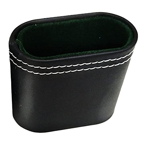 Harilla PU Leather Dice Shaker Dice No Incluye Handheld Entertainment Dice Game Portable Dice Cup Leather Dice Cup para Family Party KTV Club Family