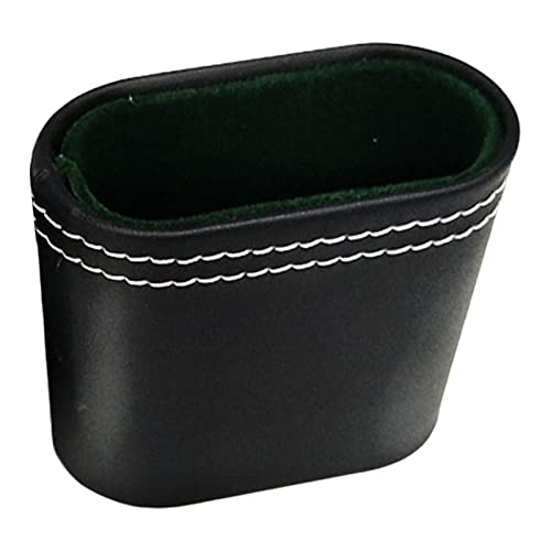 Harilla PU Leather Dice Shaker Dice No Incluye Handheld Entertainment Dice Game Portable Dice Cup Leather Dice Cup para Family Party KTV Club Family