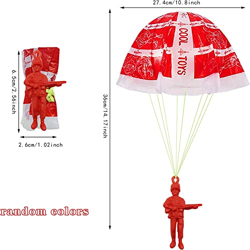 Harxin 24 Piezas Juguetes de Paracaídas Set, Mano Que Lanza el Juguete del Paracaidista, Mini Paracaidista de Juguetes al Aire Libre para Niños Regalo Fiesta Cumpleaños (Juguetes de Paracaídas)