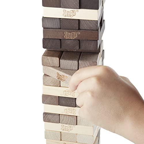 Hasbro Gaming Juego Jenga, Edición Serie Rústica, Multicolor