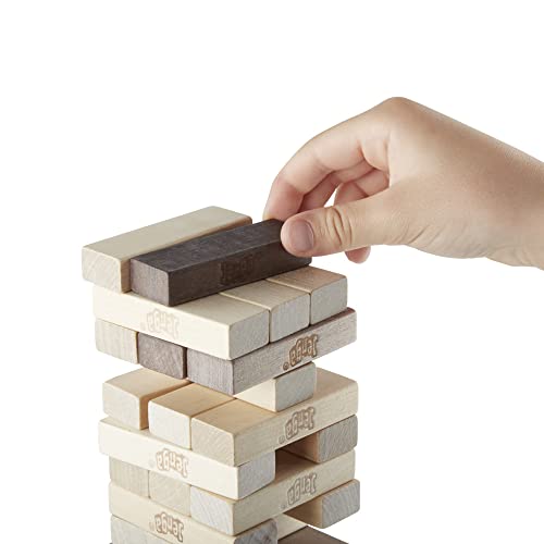 Hasbro Gaming Juego Jenga, Edición Serie Rústica, Multicolor