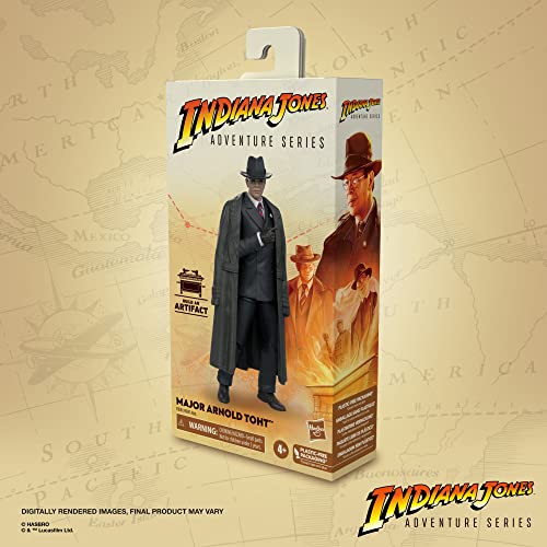 Hasbro Indiana Jones en Busca del Arca perdida - Juguete del Agente Arnold Toht de la línea Adventure Series - Figuras de acción Indiana Jones de 15 cm - a Partir de 4 años, F6061