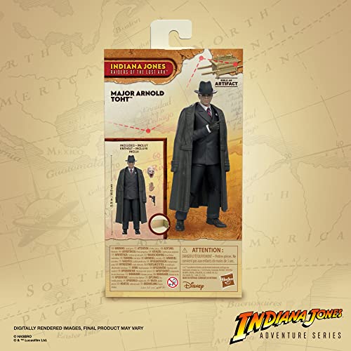 Hasbro Indiana Jones en Busca del Arca perdida - Juguete del Agente Arnold Toht de la línea Adventure Series - Figuras de acción Indiana Jones de 15 cm - a Partir de 4 años, F6061