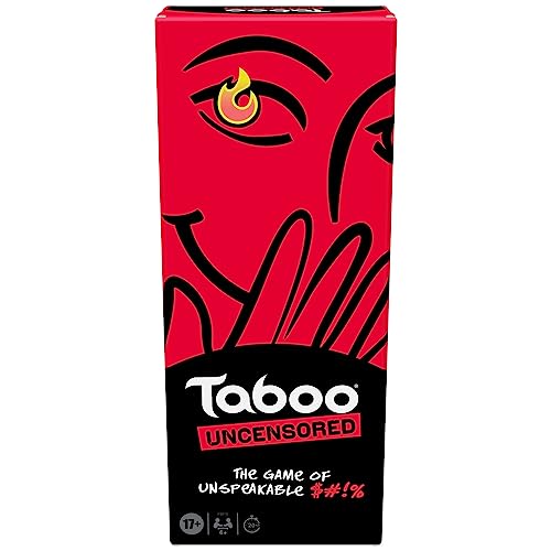 Hasbro Juego de mesa Taboo sin censura solo para adultos | A partir de 17 años | Más de 4 jugadores | 20 minutos promedio | Divertidos juegos de fiesta NSFW para adultos