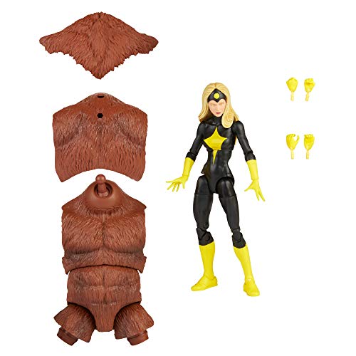 Hasbro Marvel Legends Series - Figura de Darkstar de 15 cm - Diseño Premium - Incluye 2 Accesorios y 1 Pieza de Figura para armar