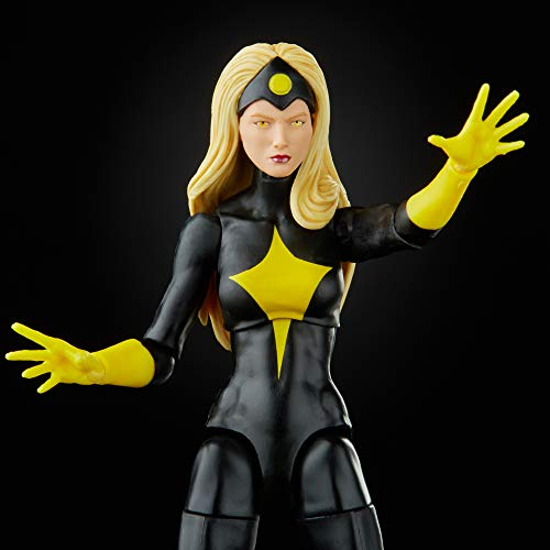 Hasbro Marvel Legends Series - Figura de Darkstar de 15 cm - Diseño Premium - Incluye 2 Accesorios y 1 Pieza de Figura para armar