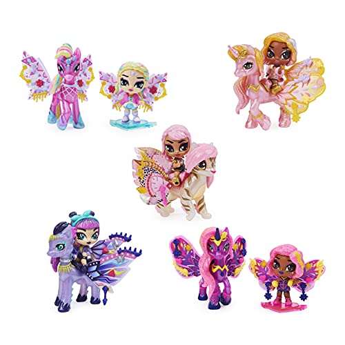 Hatchimals Pixies Riders, Wilder Wings Pixie y Glider con 16 Accesorios de ala