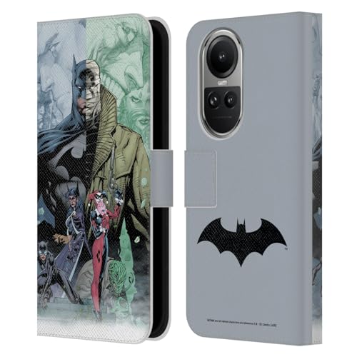 Head Case Designs Licenciado Oficialmente Batman DC Comics Silencio Portadas de cómics Famosos Carcasa de Cuero Tipo Libro Compatible con OPPO Reno10 5G / Reno10 Pro 5G