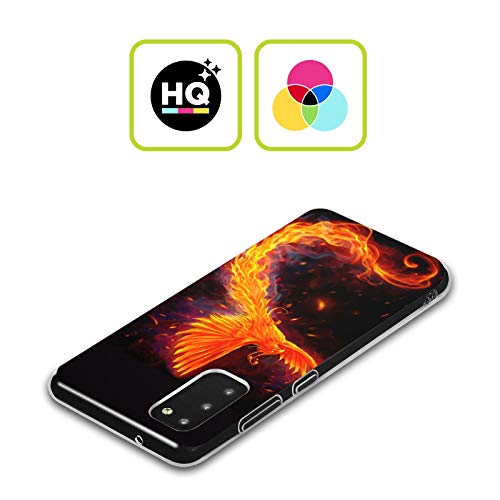 Head Case Designs Licenciado Oficialmente Christos Karapanos Alternativa de Llamas inmortales Phoenix Caso Funda de Gel Suave Compatible con Galaxy A22 5G / F42 5G (2021)