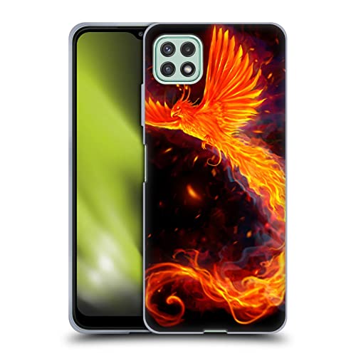 Head Case Designs Licenciado Oficialmente Christos Karapanos Alternativa de Llamas inmortales Phoenix Caso Funda de Gel Suave Compatible con Galaxy A22 5G / F42 5G (2021)