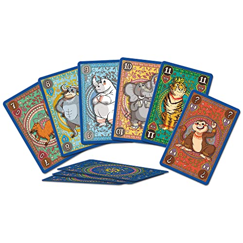 HeidelBÄR Games Hungry Monkey - Juego de cartas - El juego de cartas familiar inteligente y fácil justo fuera de la selva - para 2 a 6 jugadores, a partir de 8 años, 15 minutos