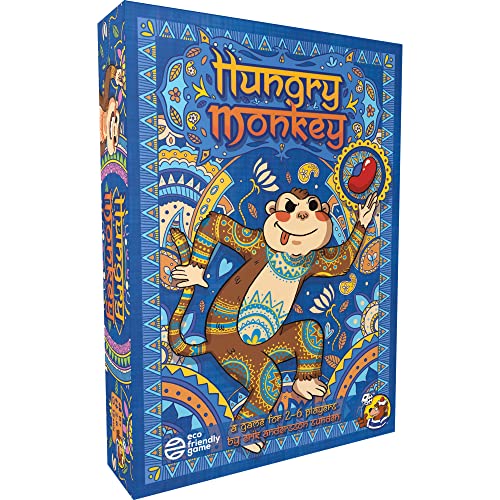 HeidelBÄR Games Hungry Monkey - Juego de cartas - El juego de cartas familiar inteligente y fácil justo fuera de la selva - para 2 a 6 jugadores, a partir de 8 años, 15 minutos