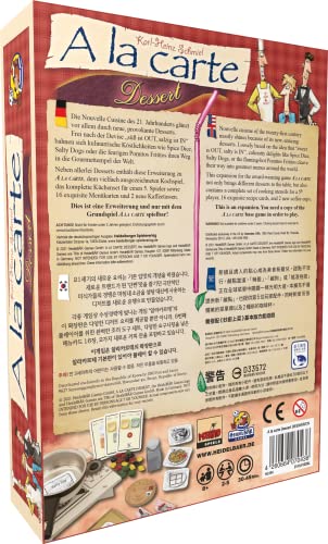 Heidelberger Spieleverlag, HeidelBÄR Games HG104 - A la Carte: extensión de Postre, para 2-5 Jugadores, a Partir de 8 años, multilingüe