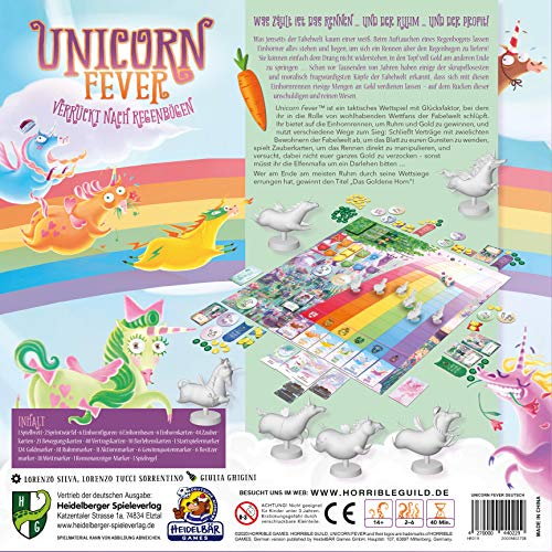 Heidelberger Spieleverlag HR019 Spieleverlag Unicorn Fever Juego de mesa