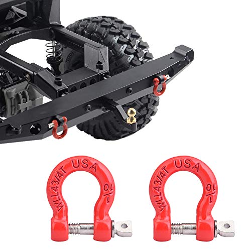 HERCHR Gancho de Remolque RC, 8PCS Metal RC Remolque Hebilla Grillete de Remolque Bloqueo Catch Crawler Accesorios para RC Climbing Car