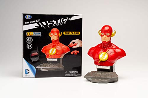 Herpa Zum Basteln und Spielen Oder als Geschenk Puzzle Fun 3D 80657240-Justice League Comic The Flash para Crear y Jugar o como Regalo, Color Rojo, 80657240