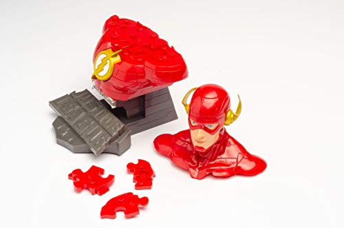 Herpa Zum Basteln und Spielen Oder als Geschenk Puzzle Fun 3D 80657240-Justice League Comic The Flash para Crear y Jugar o como Regalo, Color Rojo, 80657240