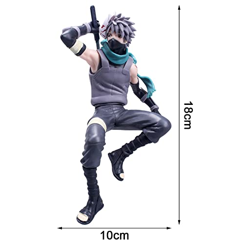 Hilloly Figura de Dibujos Animados Figura de Acción de Anime Kakashi Figura Anime PVC Personaje Modelo Figuras Estatua Juguete de Regalo para Decoración, para Niños, Adultos, Fanáticos del Anime