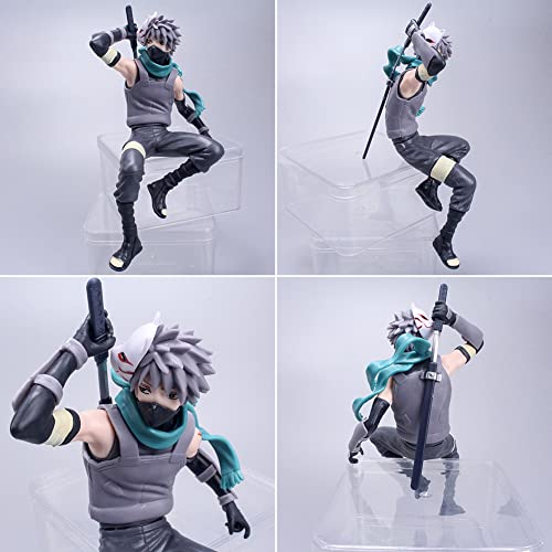 Hilloly Figura de Dibujos Animados Figura de Acción de Anime Kakashi Figura Anime PVC Personaje Modelo Figuras Estatua Juguete de Regalo para Decoración, para Niños, Adultos, Fanáticos del Anime