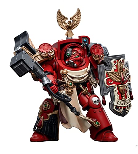 HiPlay JoyToy × Warhammer 40K Licencia Oficial 1/18 Escala Ciencia Ficción Figuras de Acción Juego Completo Series-Blood Angels Assault Terminators Brother Davinos