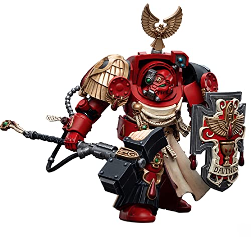 HiPlay JoyToy × Warhammer 40K Licencia Oficial 1/18 Escala Ciencia Ficción Figuras de Acción Juego Completo Series-Blood Angels Assault Terminators Brother Davinos