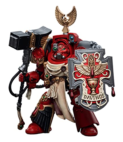 HiPlay JoyToy × Warhammer 40K Licencia Oficial 1/18 Escala Ciencia Ficción Figuras de Acción Juego Completo Series-Blood Angels Assault Terminators Brother Davinos