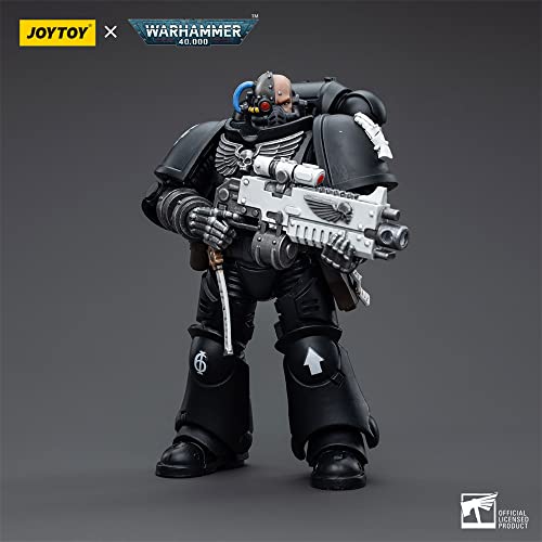 HiPlay JoyToy × Warhammer 40K Licencia Oficial 1/18 Escala Ciencia Ficción Figuras de Acción Juego Completo Series-Iron Hands Intercessors Brother Gravak