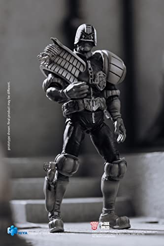 Hiya Toys - Judge Dredd - Black And White Judge Dredd Px 1/18 Mini Action Figure