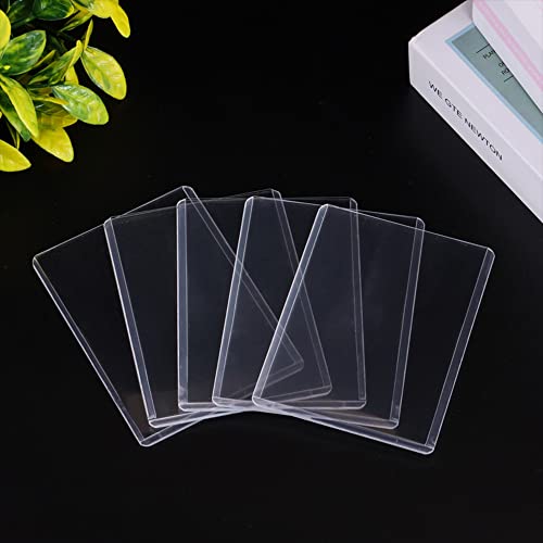 HLIWS Clear Toploaders-44pcs 76 * 102mm Clear Hard Card Sleeves,Game Card Sleeves,Protect Top Loader Card Sleeves,para la mayoría de las tarjetas(blanco transparente)