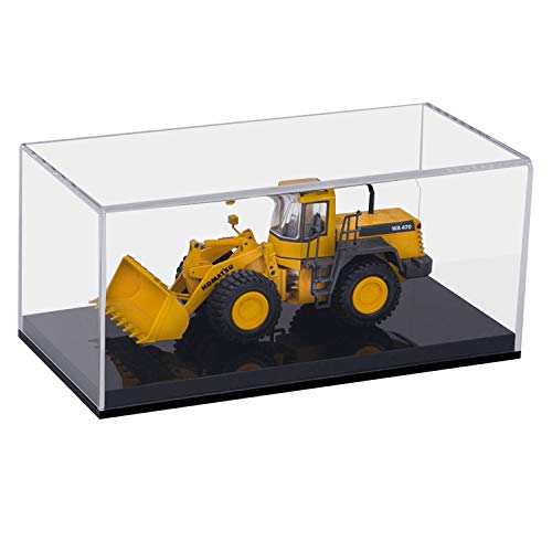 HMF 46801 Vitrina acrílica para coches a escala, figuras, 24 x 12 x 11 cm, transparente