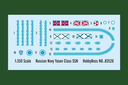 HobbyBoss - Submarino de modelismo Escala 1:350 (83526)