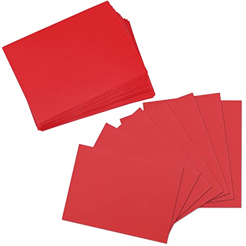 Homgaty 300 fundas estándar para tarjetas, protectores transparentes para cartas para Pokémon, Magic, MTG, The Gathering, Juegos de mesa, Yugioh (rojo)