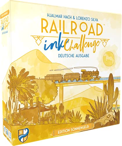 Horrible Guild Railroad Ink Edition - Juego de Dados (1-4 Jugadores, a Partir de 8 años), Color Amarillo