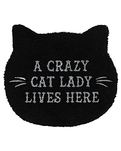 Horror-Shop Felpudo Black Cat Lady