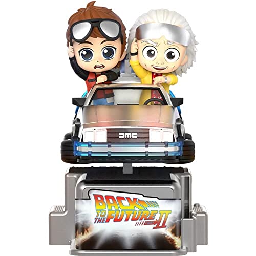 Hot Toys Figura coleccionable de Marty McFly & Doc Brown de regreso al futuro CosRider Series luces y sonidos