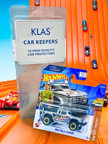 Hot Wheels Rally Baja Crawler (Plata) 6/10 HW Hot Trucks 2022 - 94/250 (tarjeta corta) *** Viene en una funda protectora para coleccionistas de coche KLAS *** HCT57