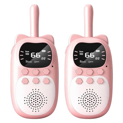 HUAOLAWQ Walkie-Talkie inalámbrico de 2 Piezas con batería incorporada de 1000 mAh Walkie Talkies de Mano Radio bidireccional Walkie Talkies Juguetes Largo Alcance 22 Canales para Acampar Se