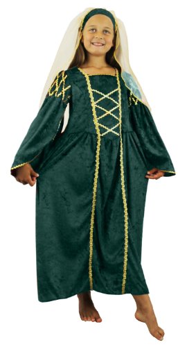 I LOVE FANCY DRESS LTD Disfraz Princesa Vestido Verde para NIÑAS Medieval(XL)