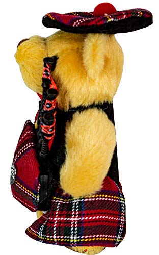 I LUV LTD Musical Oso de Peluche Glasgow Clan Tartán Regalo Escocés, Hecho en Escocia