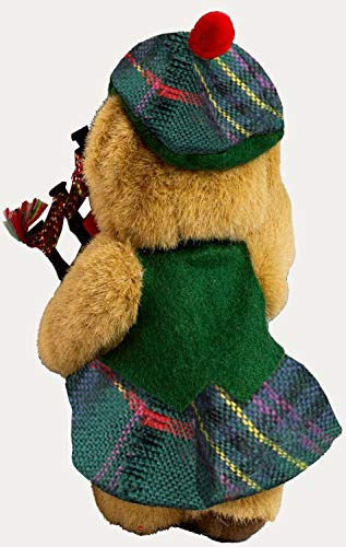 I LUV LTD Musical Oso de Peluche Kennedy Clan Tartán Regalo Escocés, Hecho en Escocia