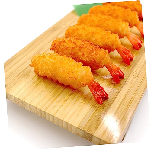 ibasenice 16 Piezas Tempura Simulada Pollo De Juguete Modelo De Camarones Fritos Simulados Comida De Exhibición Simulada Camarones Falsos Niño Decoraciones Artificial Cloruro De Polivinilo