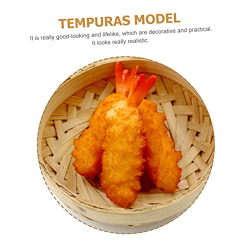 ibasenice 16 Piezas Tempura Simulada Pollo De Juguete Modelo De Camarones Fritos Simulados Comida De Exhibición Simulada Camarones Falsos Niño Decoraciones Artificial Cloruro De Polivinilo